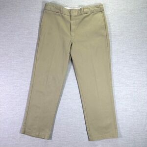 Dickies 874 Original‎ Fit Khaki Work Pants Mens 38x31 Chino Flat Front